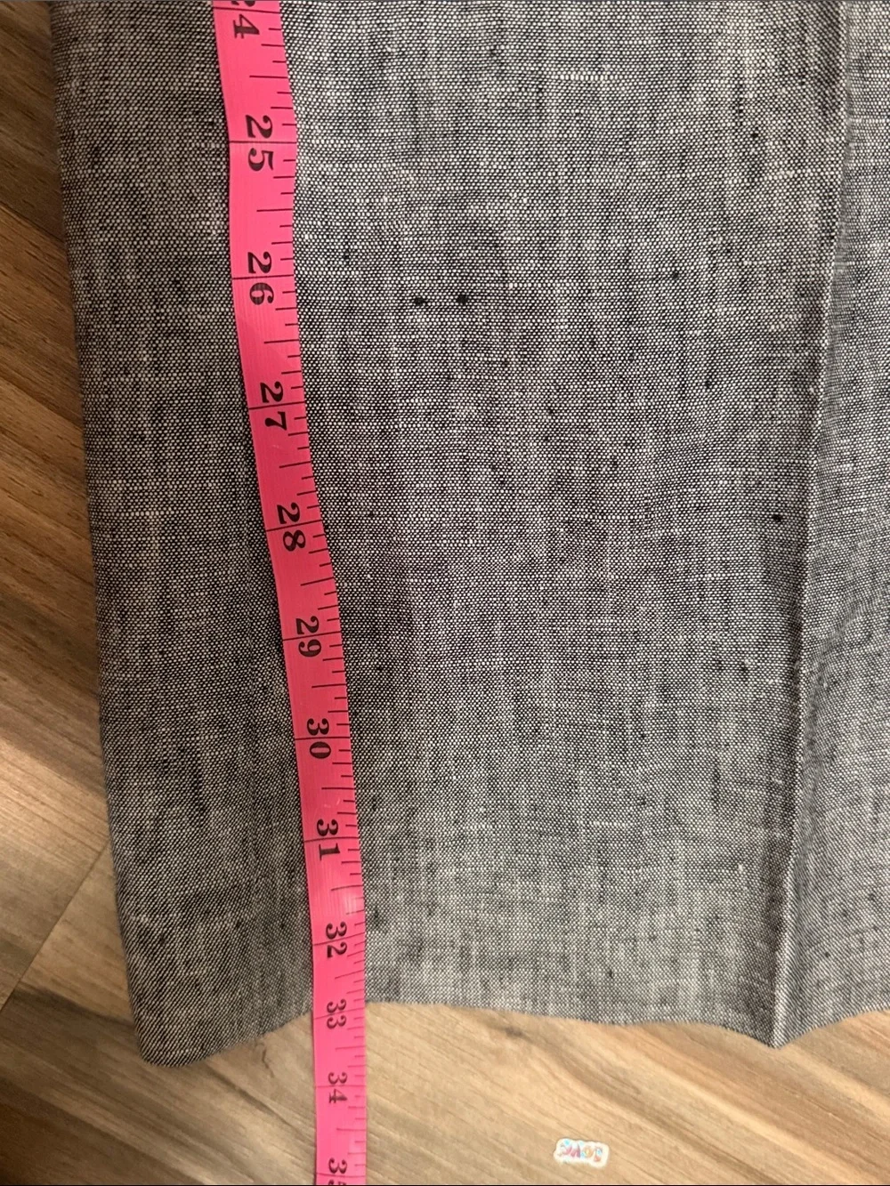 Banana Republic Pants Womens Sz. 8 The Martin Fit Pleated Trouser Gray Linen